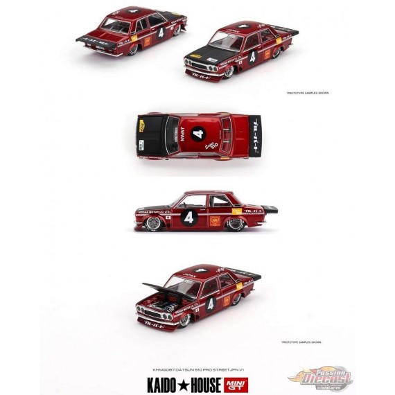 Kaido★House - Datsun 510 Pro Street JPN V1 - Mini GT - Mijo Exclusives - 1/64 - KHMG087 Passion Diecast