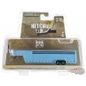 GreenMachine Remorque à bétail continu de 26 pi Bleu clair - Hitch & Tow Trailers - Hobby Exclusive - 1/64 Greenlight - 30422GR