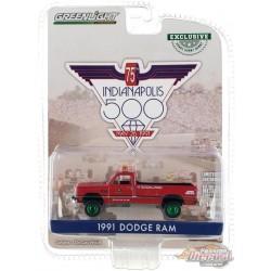 GreenMachine 1991 Dodge Ram Pickup 75th Annual Indianapolis 500 Official Truck - Hobby Exclusive - 1/64 Greenlight - 30401GR