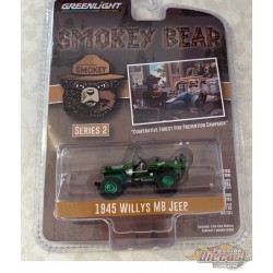 GreenMachine 1945 Willys MB Jeep - Smokey Bear Series 2 - 1/64 Greenlight - 38040 AGR