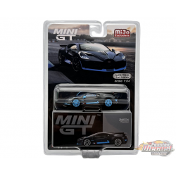 CHASE CAR Bugatti Divo Presentation - Mini GT - 1:64 - MGT00474GR Passion Diecast