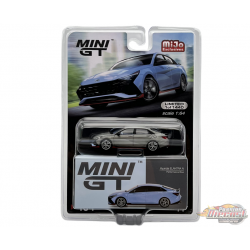 CHASE CAR Hyundai Elantra N Performance Bleu - Mini GT - 1:64 - MGT00404GR