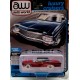 CHASE CAR 1970 Chevrolet Impala Lowrider en Astro Blue avec toit  en vinyle blanc - Auto World - 1/64 - AWSP118 BGR