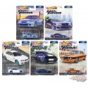 Hot Wheels - Car Culture - 1:64 - Fast & Furious Premium 2023 - Assortiment C Ensemble De 5 Voitures - HNW46-956C