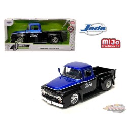 1956 Ford F-100 Pro Stock Mickey Thompson - Noir avec bleu bicolore - MiJo Exclusives - Just Trucks - Jada 1/24 - 34307