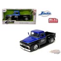 1956 Ford F-100 Pro Stock Mickey Thompson - Black with Blue Two-Tone - MiJo Exclusives - Just Trucks - Jada 1/24 - 34307