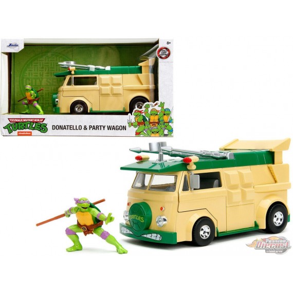 (Preorder) Teenage Mutant Ninja Turtles Donatello & Party Wagon - Hollywood Rides - Jada - 1/24 - 34529 -  Passion Diecast