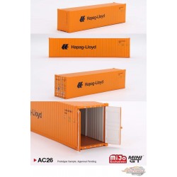 Dry Container 40 Hapag-Lloyd Limited Edition - Full Diecast Metal - Mini GT  - 1:64 - MGTAC26 Passion Diecast
