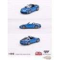 (Web Only ) Porsche 911 Targa 4S Bleu Requin - Mini GT - 1:64 - MGT00610