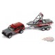 Jeep Cherokee 1988 avec bateau Mastercraft et barre lumineuse - Truck&Trailers - Johnny Lightning 1:64 - JLSP352 B