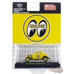 CHASE CAR 1932 Ford Three Window Coupe Mooneyes Limited 3,600 Pcs - M2 Machine - 1:64 - 31500-MJS56GR Passion Diecast