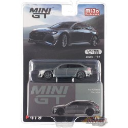 CHASE CAR Audi ABT RS6-R Gris Daytona - Mini GT - 1:64 - MGT00479GR