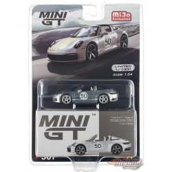 CHASE CAR Porsche 911 Targa 4S Heritage Design Edition GT Silver Metallic - Mini GT - 1:64 - MGT00507GR