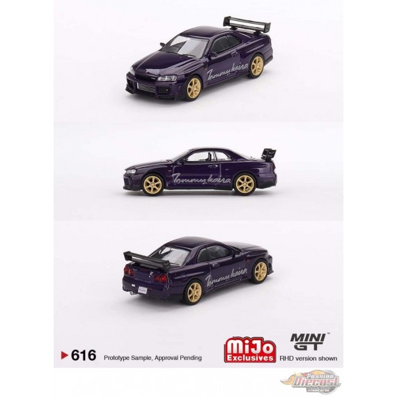 Nissan Skyline GT-R (R34) Tommykaira R-z - Midnight Purple - Mini GT ...