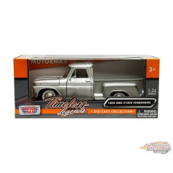 1966 GMC C1000 Fenderside - Silver - Timeless Legends - Motormax 1-24 - 79379 SIL