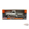 1966 GMC C1000 Fenderside - Silver - Timeless Legends - Motormax 1-24 - 79379 SIL