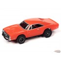 Slot Car 1969 Dodge Charger Orange  Slot Car Automotive  Icons  -X-TRACTION R2 - Hobby Exclusive / 1/64  Auto World -