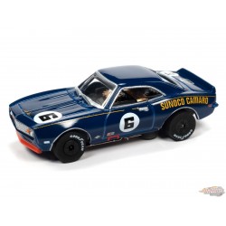 Slot Car Mark Donohue – Sunoco 1968 Chevy Camaro no6  Thunder jet - Trans Am Racers  R32 / 1/64  Auto World - SC362 A