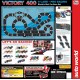 36' Victory 400 4-Lane Slot Car Race Set - X-Traction  Slot Car /1/64   Auto World  - SRS345