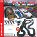 36' Victory 400 4-Lane Slot Car Race Set - X-Traction  Slot Car /1/64   Auto World  - SRS345