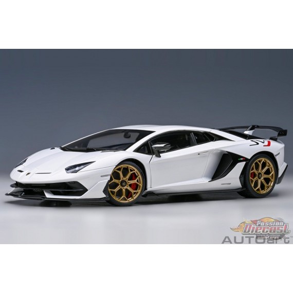 Lamborghini Aventador SVJ (Bianco Asopo) - Autoart - 79217 Passion Diecast