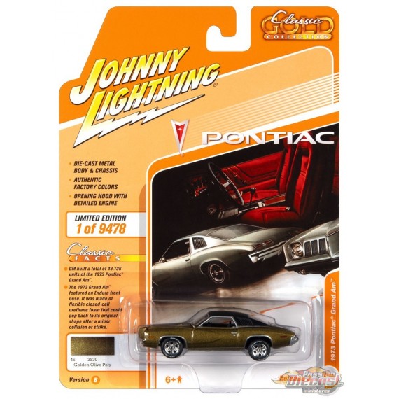 1973 Pontiac Grand Am - Golden Olive Poly - Johnny Lightning 1:64 - JLSP164 A - JLCG026 A