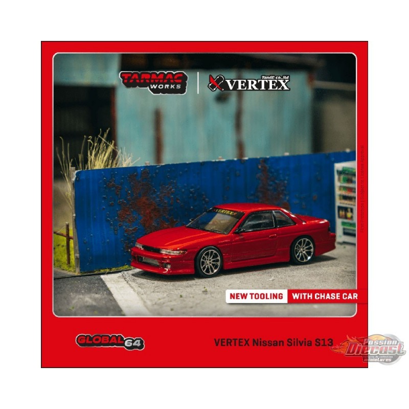 VERTEX Nissan Silvia S13 - Red Metallic - Tarmac Works - 1/64 - T64G ...