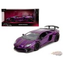 Lamborghini Aventador SV - Candy Purple with Pink Lines - Pink Slips - Jada - 1/24 - 34656