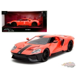 2017 Ford GT - Metallic Salmon - Pink Slips - Jada - 1/24 - 34657- Passion Diecast 