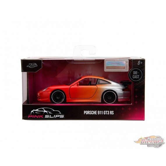 Porsche 911 GT3 RS - Primer Rouge/Orange/Argent - Pink Slips - Jada 1/32 - 34663 - Passion Diecast