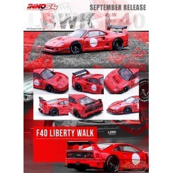 LB-WORKS F40 Red - INNO 64 - 1/64 - IN64-F40LBWK-RED Passion Diecast