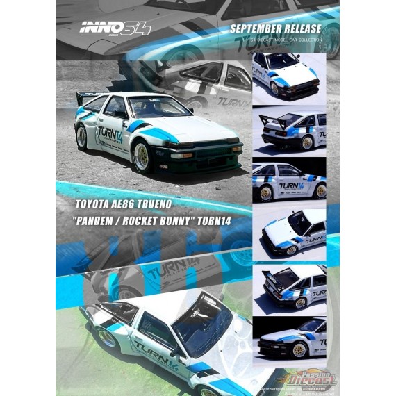 Toyota AE86 Sprinter Trueno TURN14 Pandem / Rocket Bunny - INNO 64 - 1/64 - IN64-AE86TP-TURN14 Passion Diecast