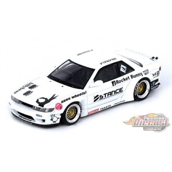 Nissan Silvia S13 (V2) Pandem / Rocket Bunny White - INNO 64 - 1/64 - IN64-S13V2-WHI Passion Diecast