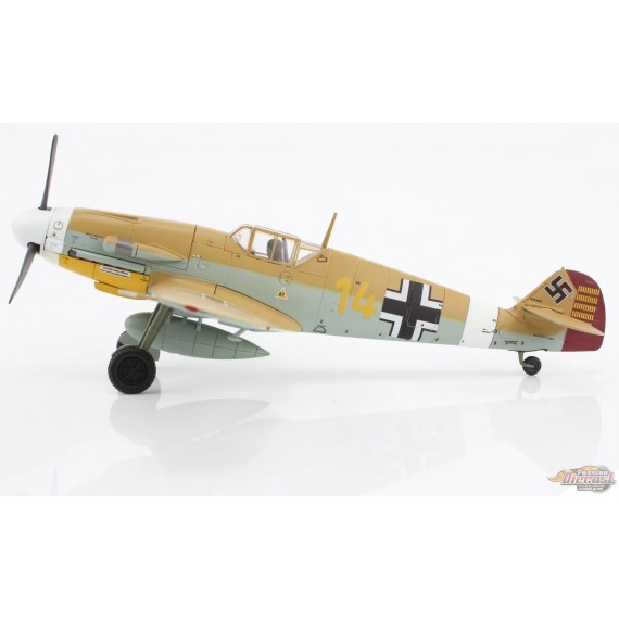 Messerschmitt Bf 109F-4 / Lufwaffe 3./JG 27, no.14, Hans-Joachim Marseille, Libya February 1942 / Hobby Master 1:48 HA8761