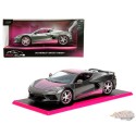 2020 Chevrolet Corvette Stingray - Grey Metallic - Pink Slips - Jada - 1/24 - 34848