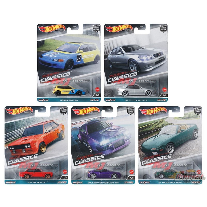 Hot Wheels - Car Culture - 1:64 - Modern Classics - Release E - Set Of ...