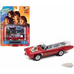 The Monkees - Monkees Mobile avec présentoir en étain rouge et blanc - Johnny Lightning 1:64 - JLSP333