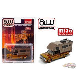 Chevrolet Silverado 1983 avec Camper Limited 3 000 pièces - Mijo Exclusives - Auto World - 1/64 - CP8072