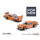 SKYLINE GT-R V8 DRIFT (HAKOSUKA) PANDEM - ORANGE - Pop Race 1:64 - PR640032 -  Passion Diecast 