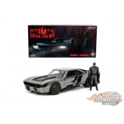 Batman Batmobile 2022 Comic Con with figure, black chrome - Jada - 1/24 - 33740 - Passion Diecast 