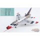 (Preorder) North American F-100D Super Sabre / USAF Skyblazers 1960s, + décalque extra / Hobby Master 1:72 HA2124