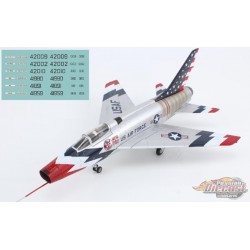 (Preorder) North American F-100D Super Sabre / USAF Skyblazers 1960s, with extra decal / Hobby Master 1:72 HA2124