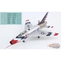 (Free shipping) North American F-100D Super Sabre / USAF Skyblazers 1960s, + décalque extra / Hobby Master 1:72 HA2124