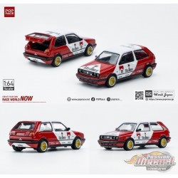 ( Web Only ) Golf GTI Red / White - Pop Race 1:64 - PR640015