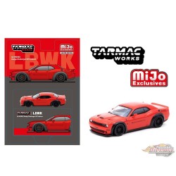 LB-WORKS Dodge Challenger SRT Hellcat Red - Tarmac Works - 1/64 - T64G-TL039-RE Passion Diecast