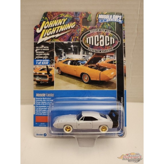 CHASE CAR 1969 Dodge Charger Daytona en Hemi - Johnny Lightning 1/64 - JLSP288 AGR Passion Diecast