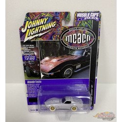 CHASE CAR 1969 Chevrolet Corvette en noir brillant - Johnny Lightning 1/64 - JLSP291 BGR Passion Diecast