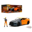 Web only Naruto Shippuden Naruto & 2009 Nissan GT-R R35 Orange/Grey - Hollywood Rides - Jada 1/24 - 33691