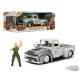Street Fighter Guile & 1956 Ford F-100 Grey - Hollywood Rides - Jada 1/24 - 34373 GRY -  Passion Diecast