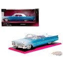 1963 Cadillac with Base - Blue - Pink Slips - Jada - 1/24 - 34897